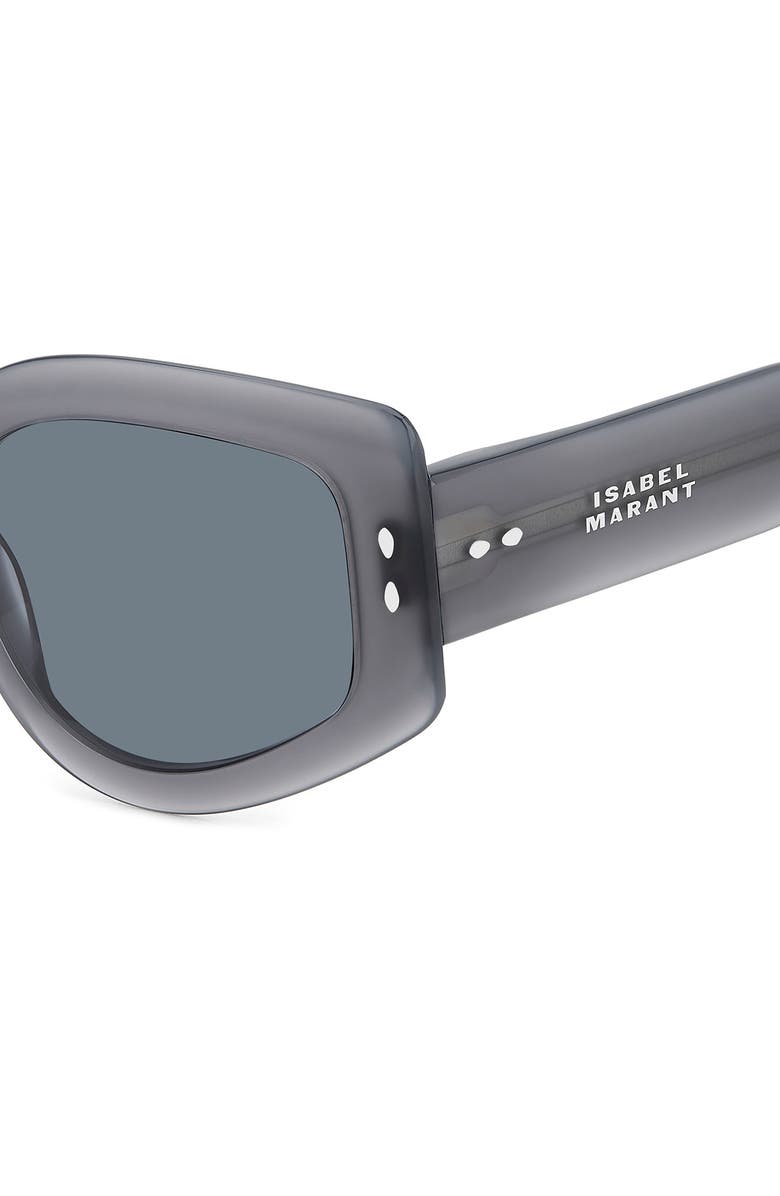 Isabel Marant 54mm Gradient Cat Eye Sunglasses, Alternate, color, Grey/ Grey