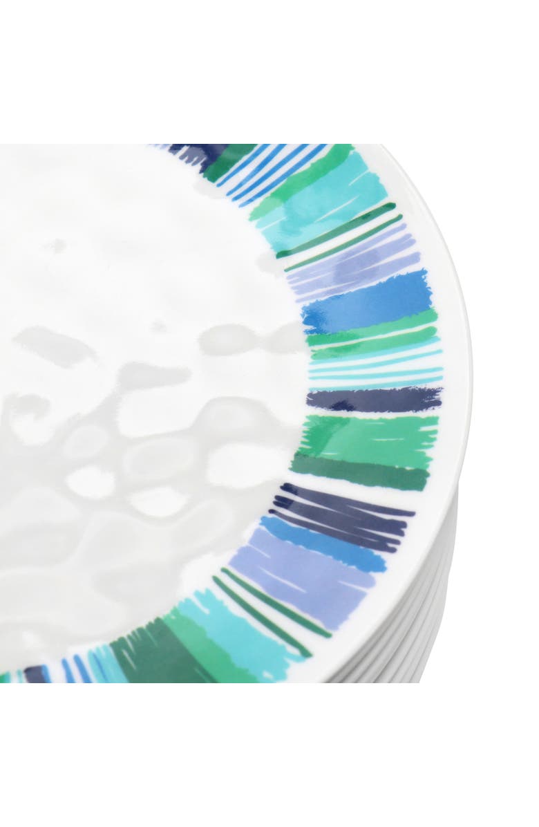 Gibson Home Tropical Sway Orleans 12 Piece 9 Inch Melamine Dessert Plate Set, Alternate, color, Multi