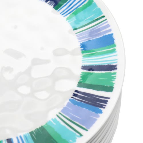 Gibson Home Tropical Sway Orleans 12 Piece 9 Inch Melamine Dessert Plate Set In Multi
