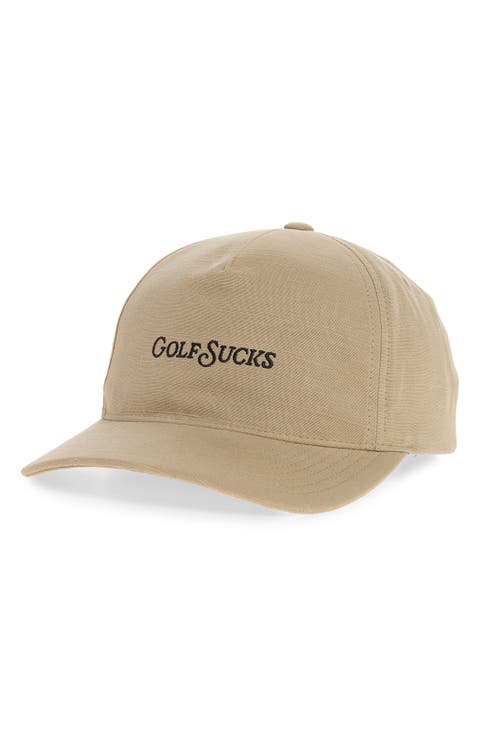 Golf Sucks Six-Panel Snapback Cap