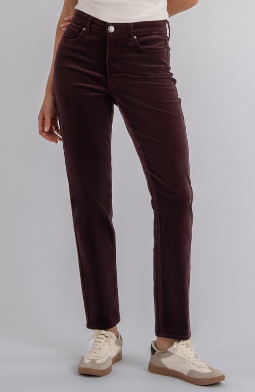 Kut From The Kloth Rachael High Waist Corduroy Mom Jeans In Burgundy