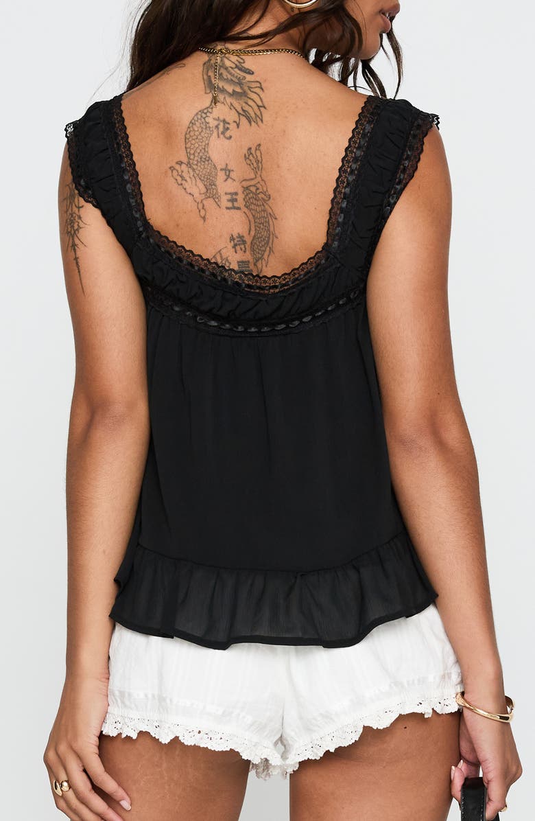 Princess Polly Eluisa Tank, Alternate, color, Black