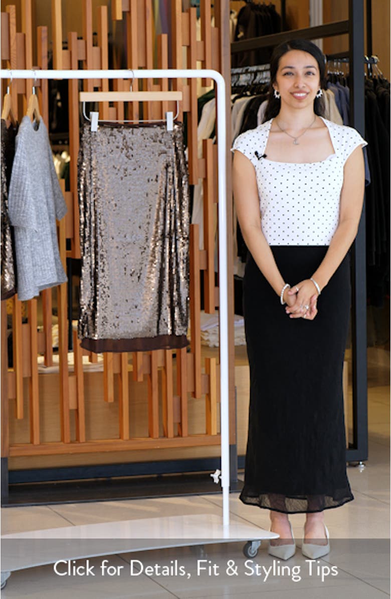 Lucy Sequin Pencil Skirt, sales video thumbnail