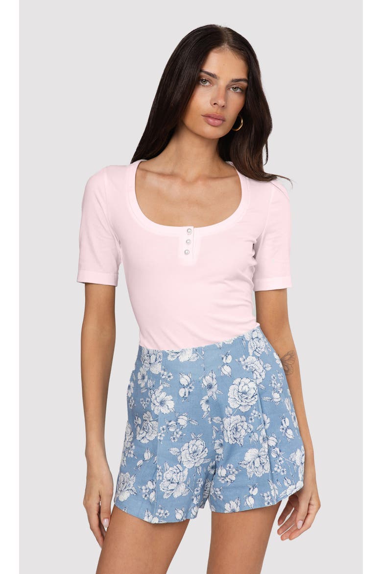 Tawny Henley Top, Main, color, Light Pink