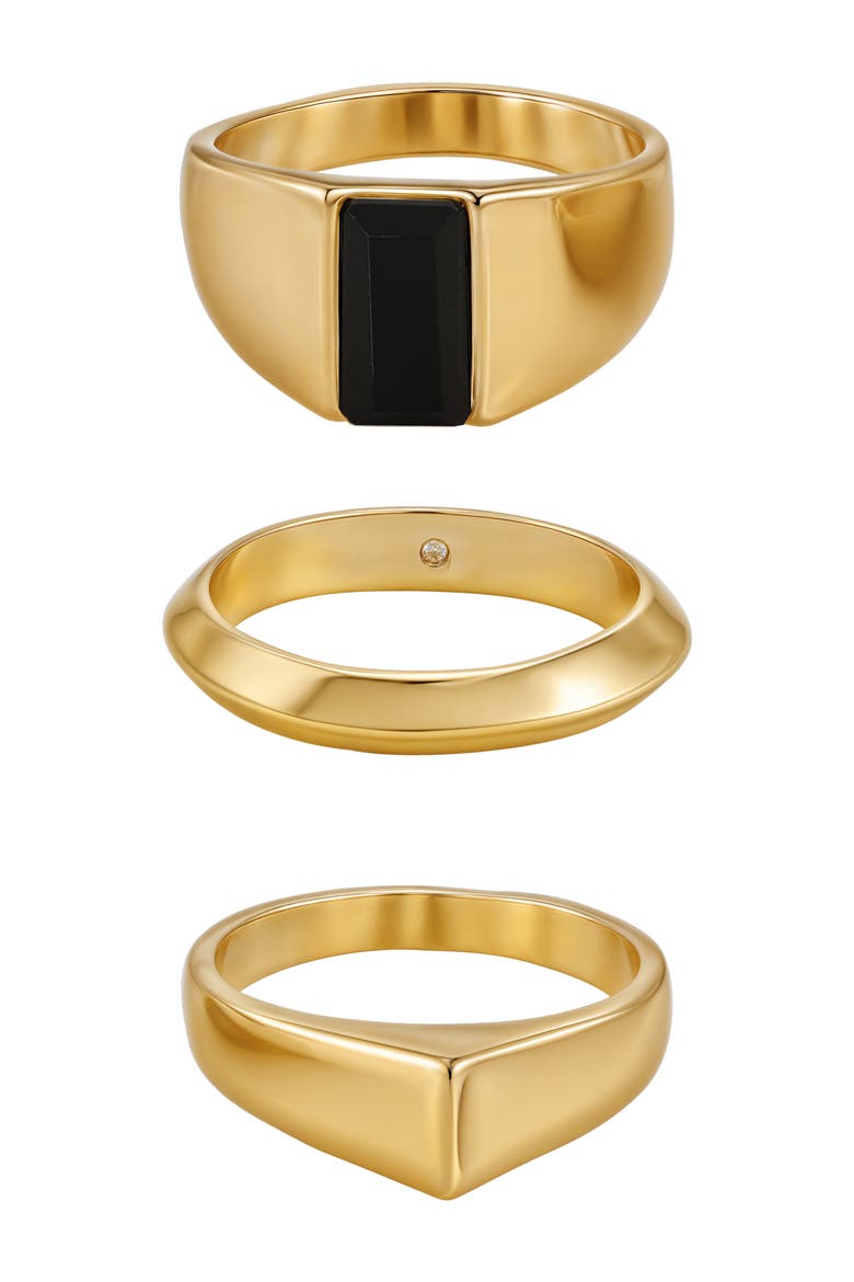 Set of 3 Rings, Main, color, GOLD
