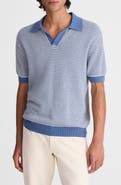 Madewell Textured Stitch Johnny Collar Sweater Polo
