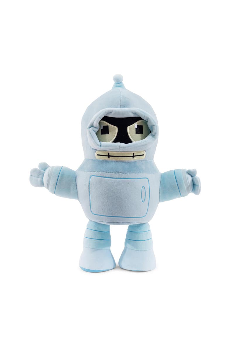 Futurama Angry Bender 18-Inch Chibi Collector Plush, Main, color, Gray