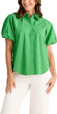 Brave+True Meadow Puff Sleeve Shirt