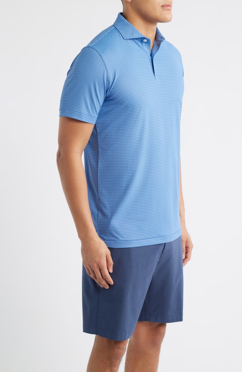 Peter Millar Ponte Performance Jersey Golf Polo, Alternate, color, Dusk Blue