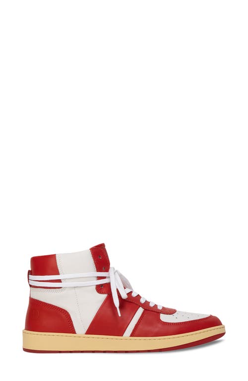Collegium Pillar Destroyer High Top Sneaker In Red