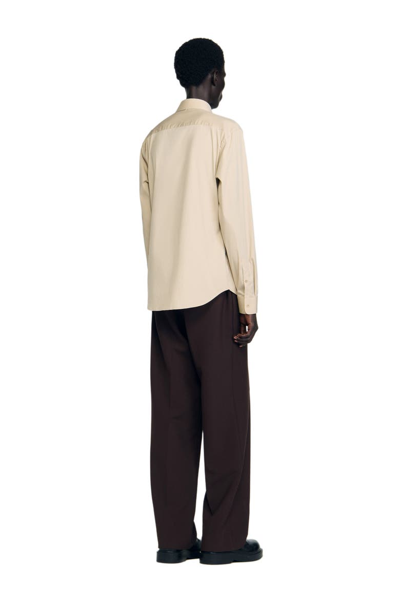 Plain shirt, Alternate, color, Beige