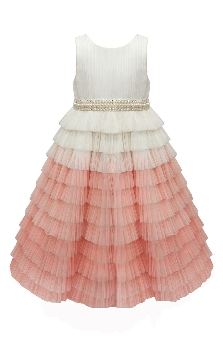 AMERICAN PRINCESS Kids' Ruffle Tiered Party Dress | Nordstromrack