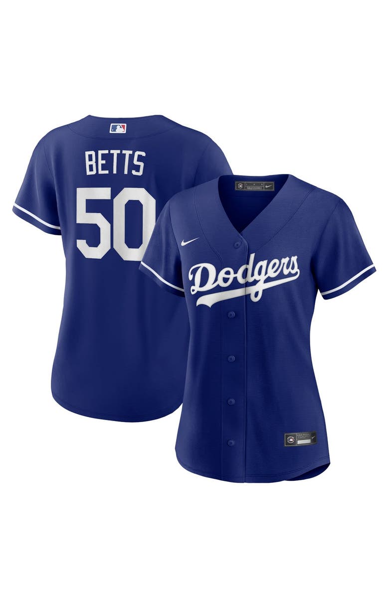 Nike Women's Nike Mookie Betts Royal Los Angeles Dodgers Alternate Replica Player Jersey, Alternate, color, 