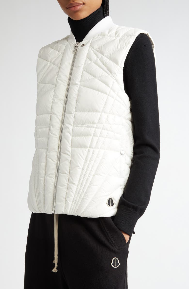 Moncler x Rick Owens Megapenta Quilted Down Flight Vest, Alternate, color, 