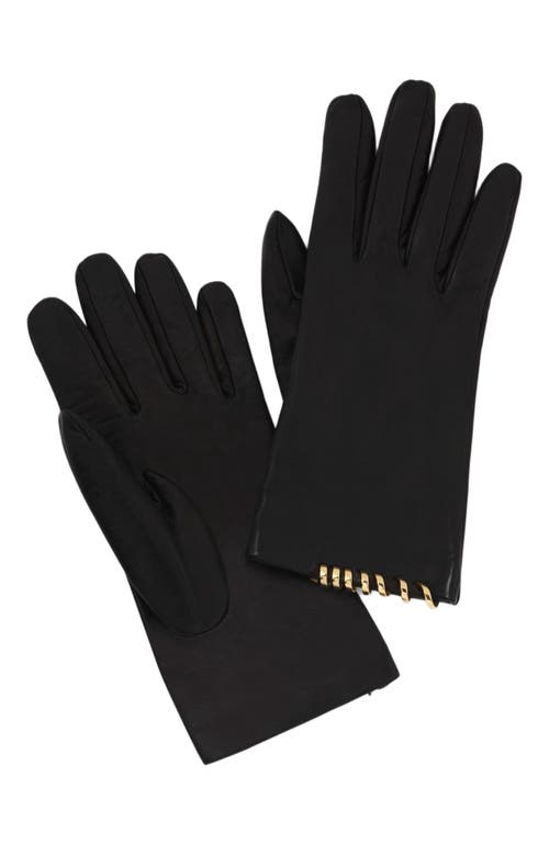 Lanvin Melodie Leather Gloves By  In Black