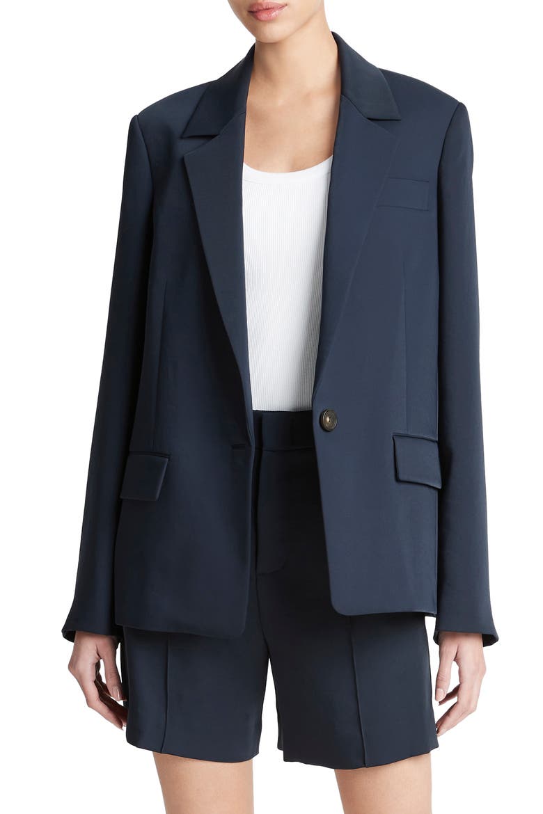 Soft Suiting Blazer, Main, color, COASTAL