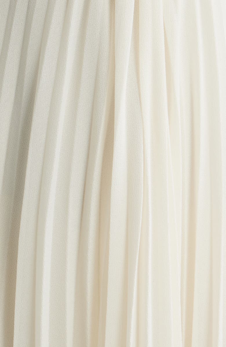 Delfi Collective Sabrina Embellished & Pleated Strapless Gown, Alternate, color, Cream