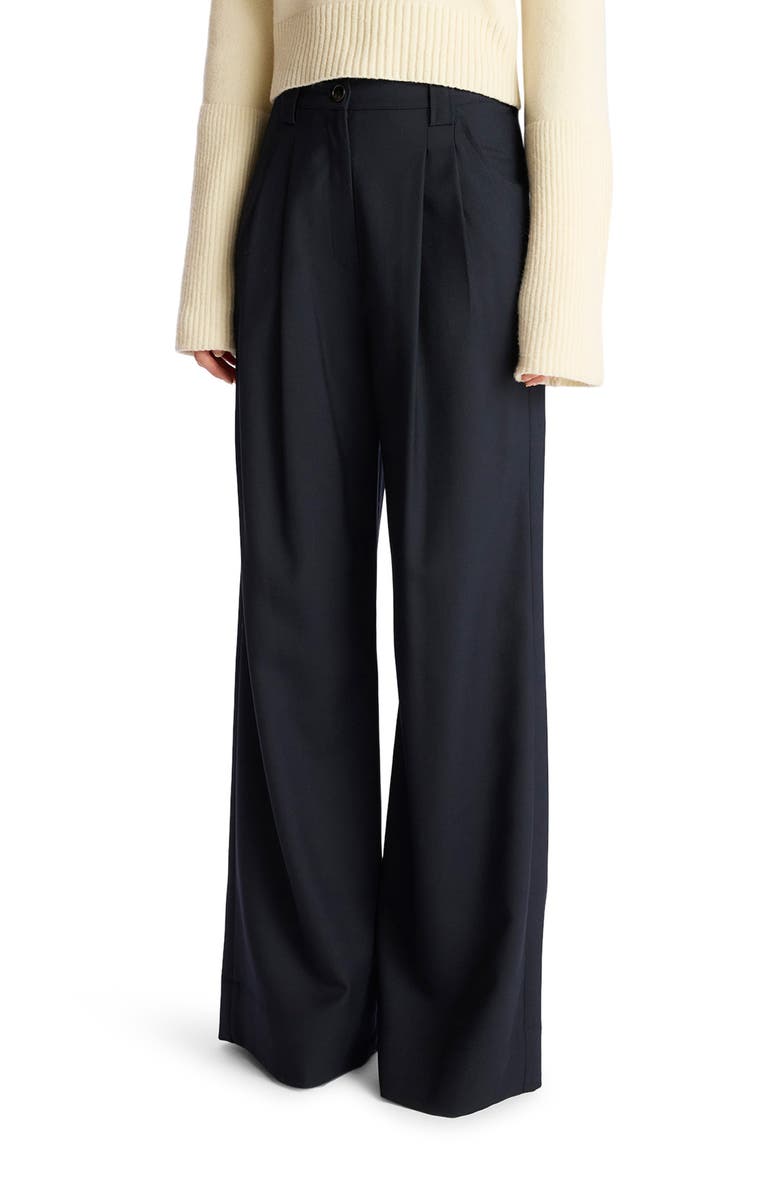 A.L.C. Tommy Wool Blend Wide Leg Pants, Main, color, 