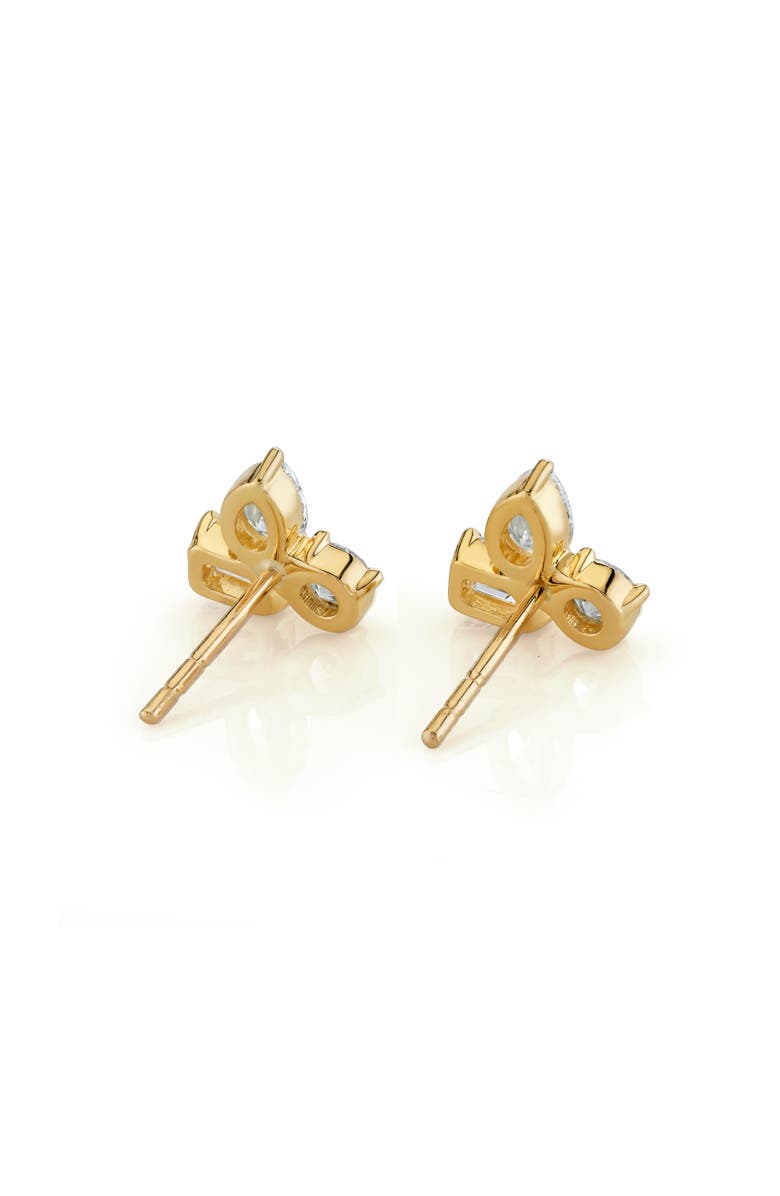 Michael M Montage 3 Cluster Stud Earrings, Alternate, color, Yellow Gold