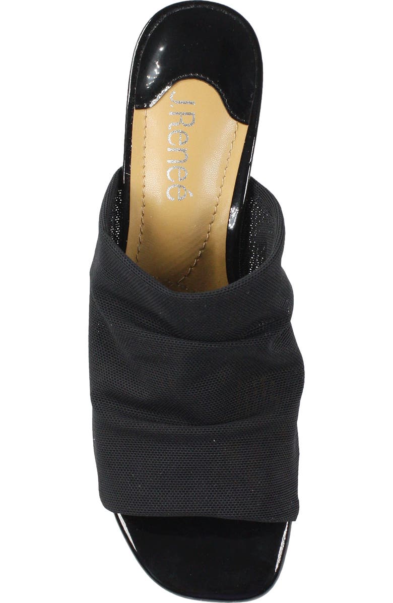 J. Reneé Banan Block Heel Sandal, Alternate, color, Black Stretch Fabric