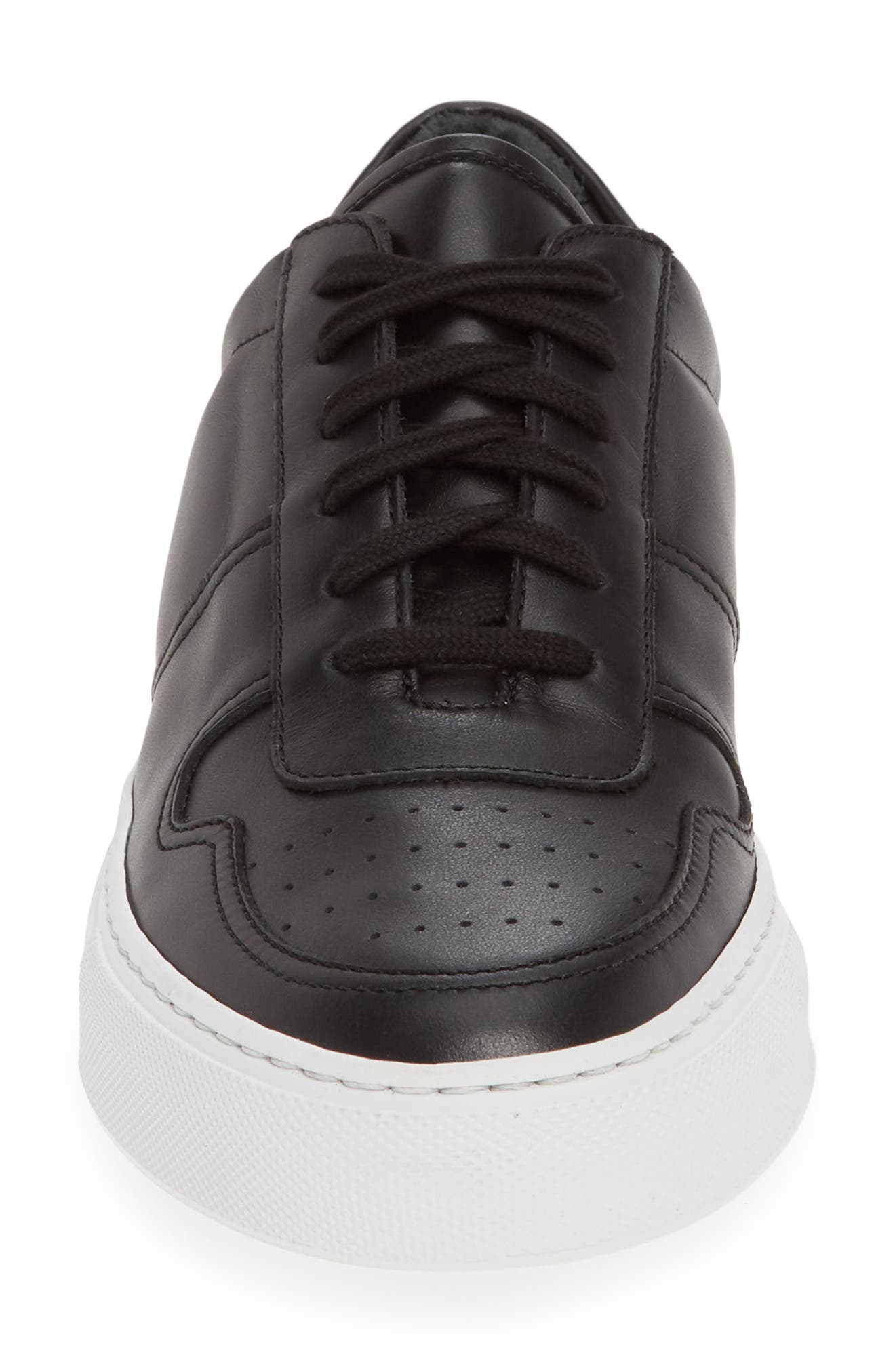 Bball Low Top Sneaker, Alternate, color, BLACK