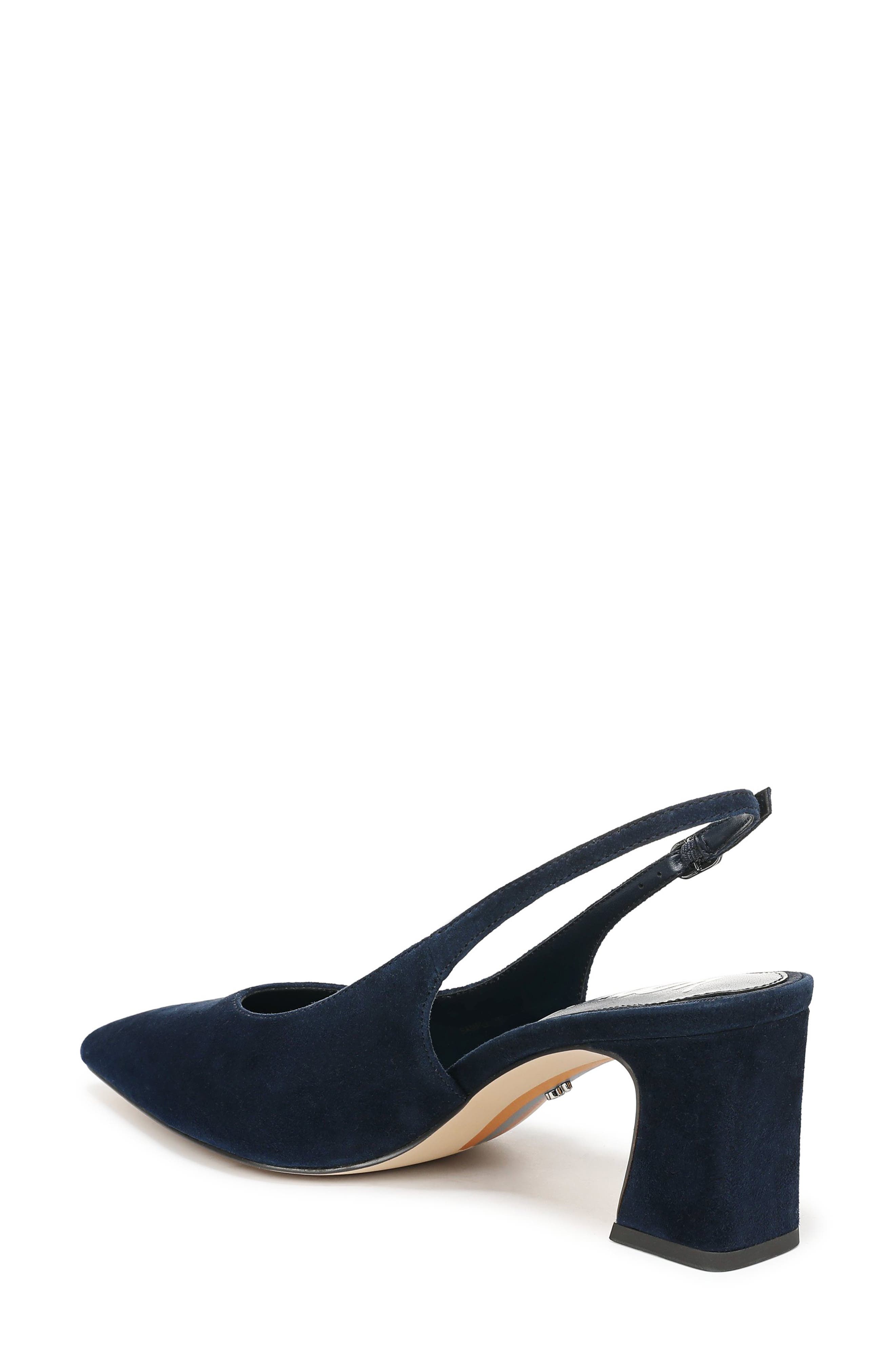Winfred Pointed Toe Slingback Sandal, Alternate, color, OASIS NAVY
