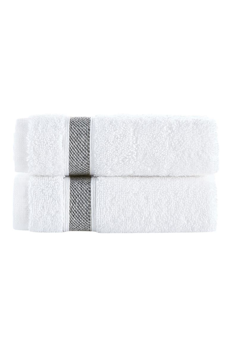 Ottoman Rolls 2-Pack Turkish Cotton Washcloths, Main, color, ANTHRACITE