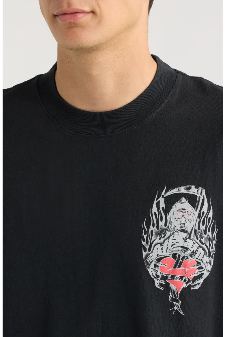 Scimitar Graphic Organic Cotton T-Shirt, Alternate, color, WASHED BLACK