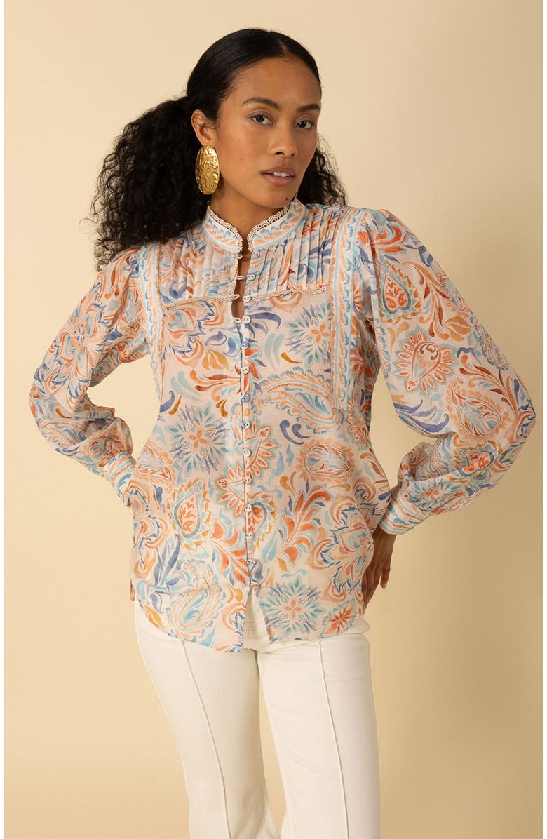 Hale Bob Calliope Voile Top, Main, color, 
