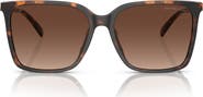 Michael Kors Canberra 56mm Polarized Square Sunglasses