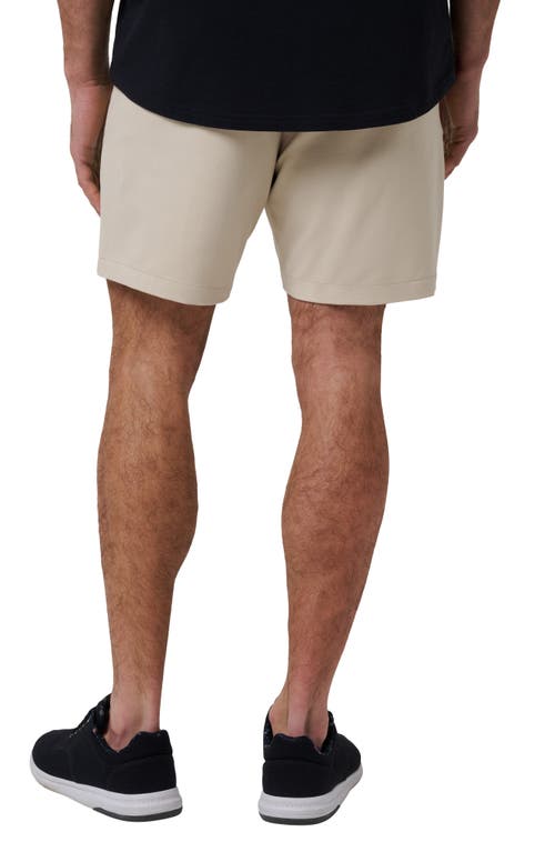Travismathew Stretchknit 8-inch Shorts In Italian Sand