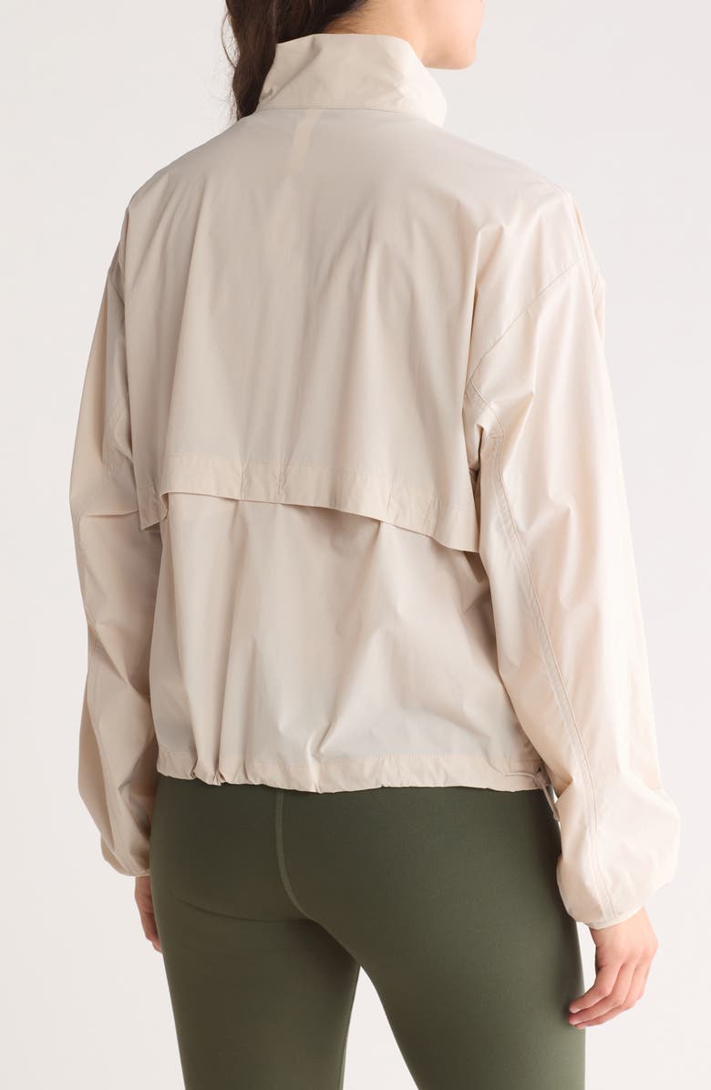 Z by Zella Stride Woven Zip Up Jacket, Alternate, color, 