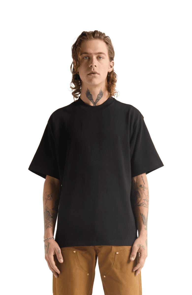 Shaka Wear Garment Dye Designer Tee Shirt, Main, color, Black
