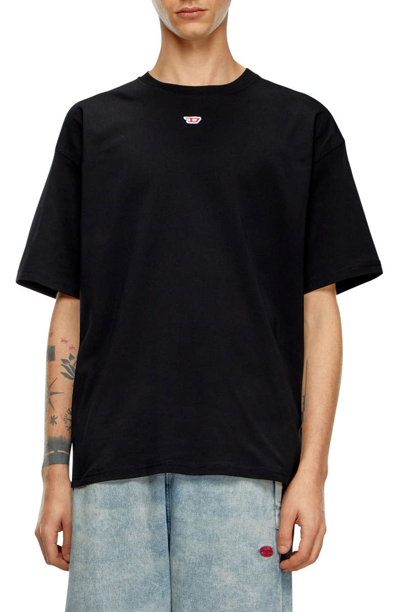 DIESEL<sup>®</sup> T-Boxt-D Logo T-Shirt, Main, color, Black