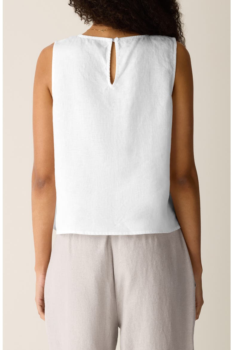 Organic Linen Shell, Alternate, color, WHITE