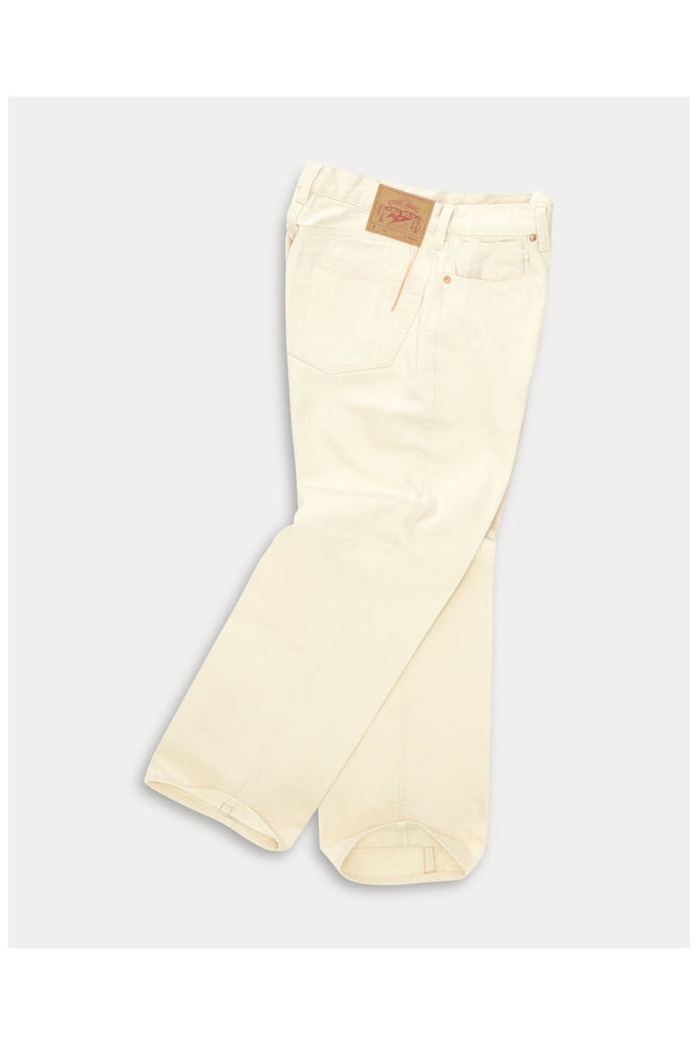 914 Leo 29 Japanese Selvedge Five-Pocket High-Waist Bull Denim Pants, Alternate, color, Ecru