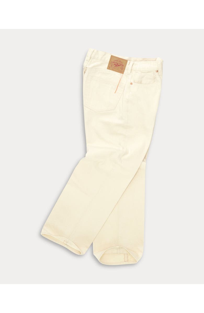Fortela 914 Leo 29 Japanese Selvedge Five-Pocket High-Waist Bull Denim Pants, Alternate, color, Ecru