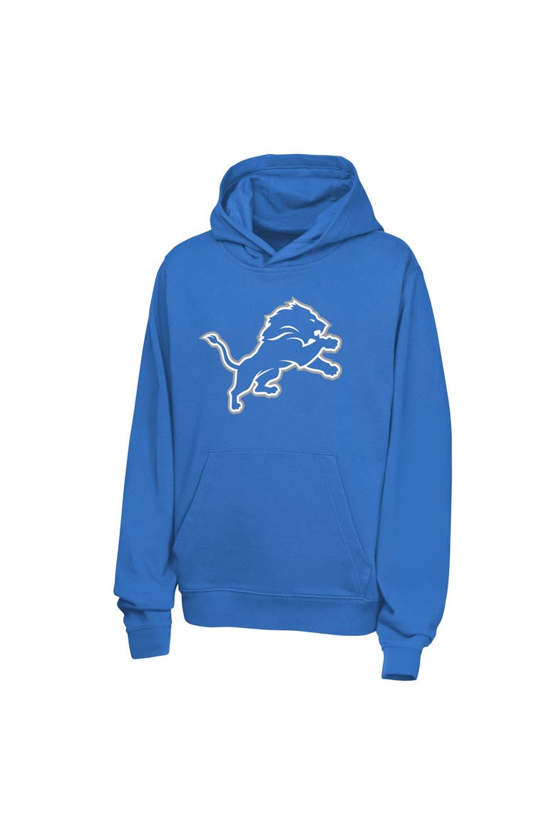 Youth Nike Amon-Ra St. Brown Blue Detroit Lions Name & Number Club Fleece Hoodie, Alternate, color, Blue