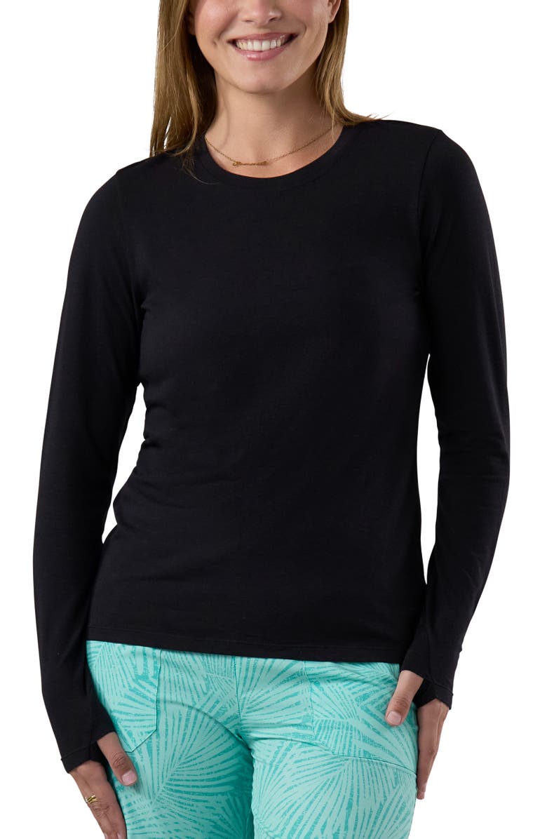 UV Skinz Long Sleeve Everyday Tee, Main, color, Black