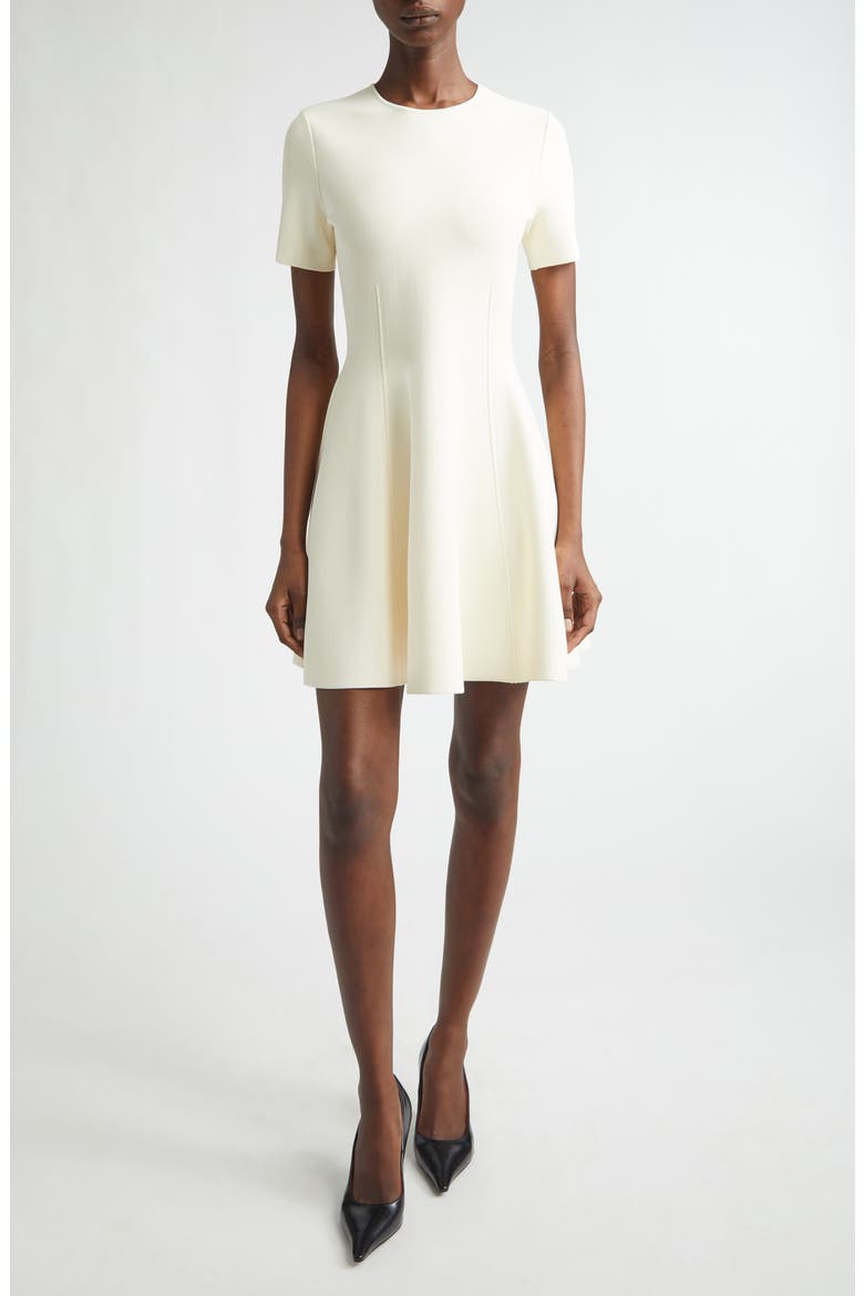 Fit & Flare Minidress, Main, color, WHITE