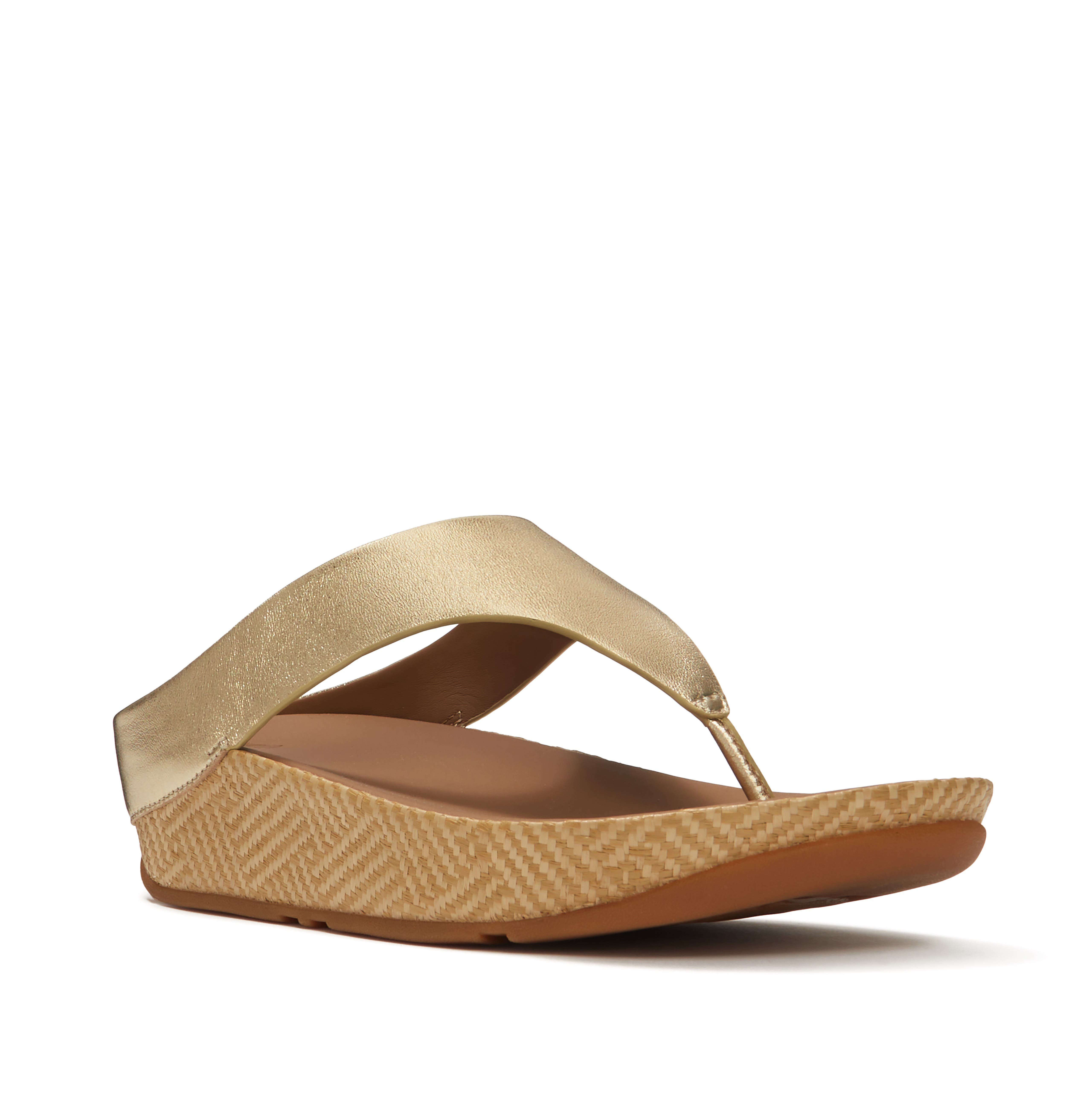 FitFlop Lulu Lux Graph-Weave Toe-Post, Main, color, Platino