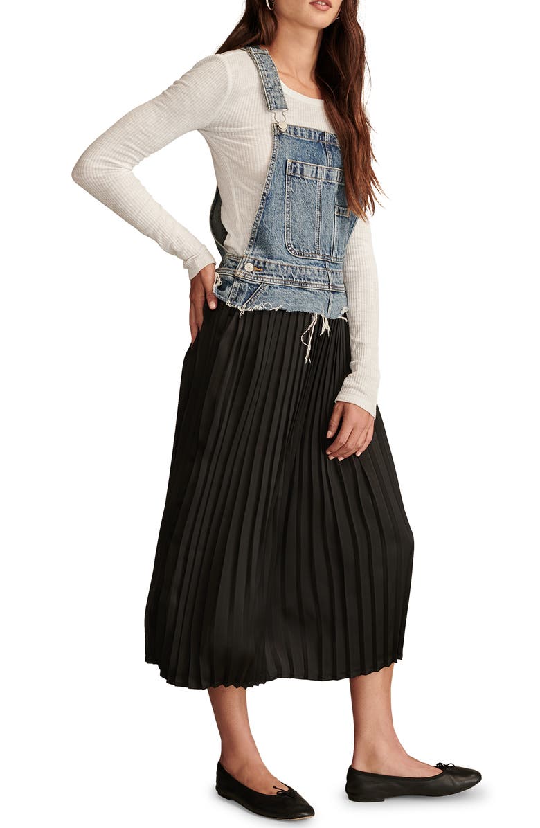 Lucky Brand Lucky Legend Mixed Media Dress, Alternate, color,