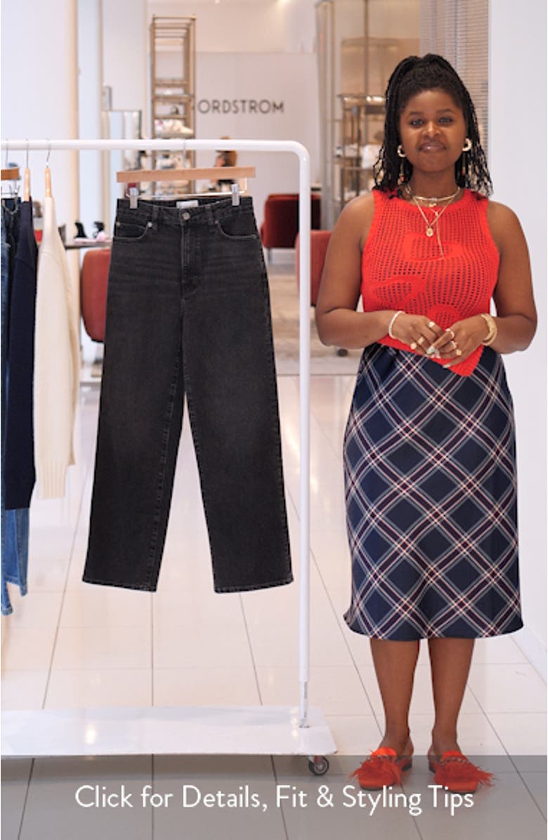 The Wide High Waist Ankle Wide Leg Jeans, sales video thumbnail