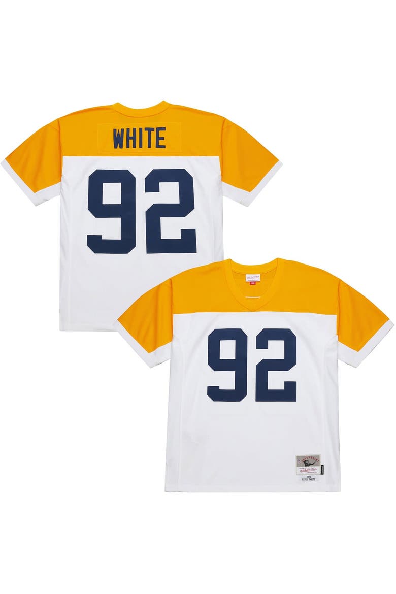 Men's Mitchell & Ness Reggie White White Green Bay Packers 1994 Legacy Replica Jersey, Main, color, White