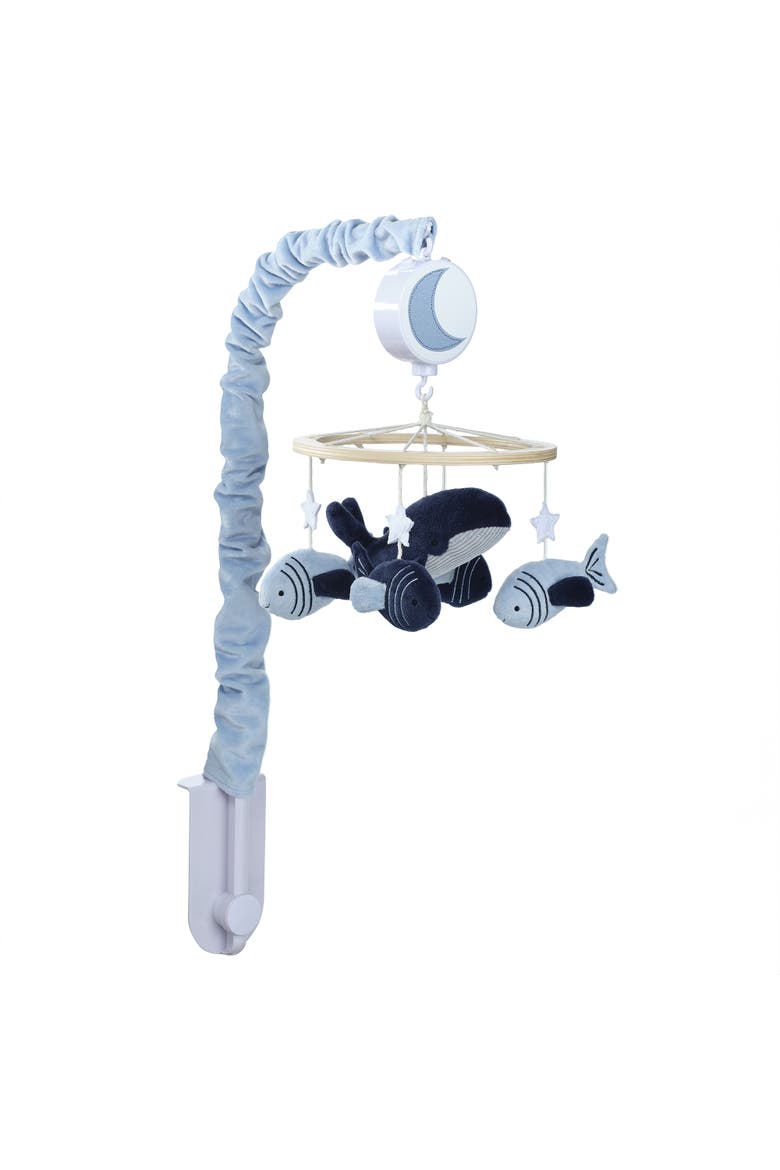 Bubbles & Squirt Whale/Fish Musical Baby Crib Mobile Soother Toy, Alternate, color, Blue