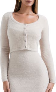 HOUSE OF CB Gene Chenille Crop Cardigan