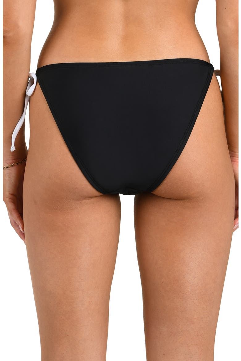 Side Tie Bikini Bottoms, Alternate, color, BLACK