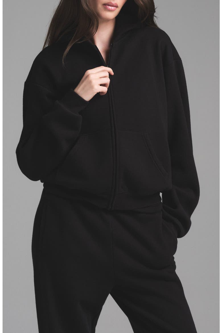Cotton Fleece Blend Classic Zip-Up Hoodie (Women) | Nordstrom