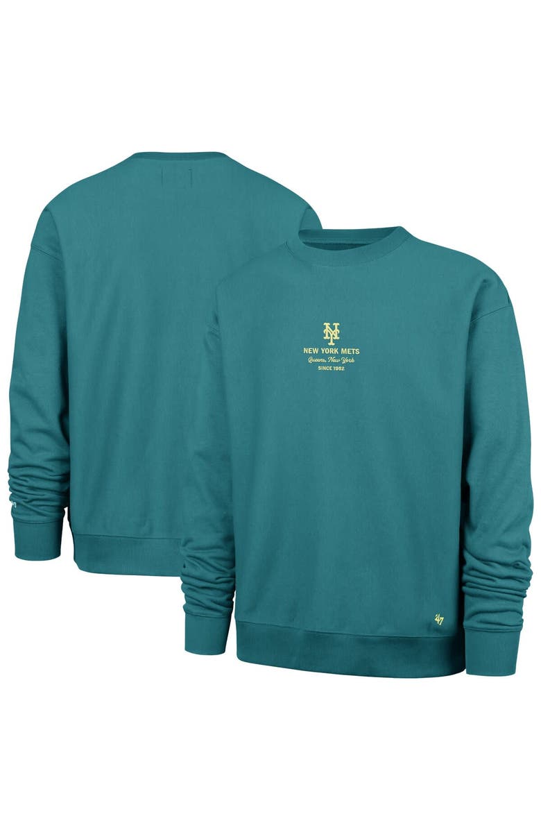 '47 Men's '47  Hunter Green New York Mets Anderson Foundation Sweatshirt, Main, color, Hunter Green