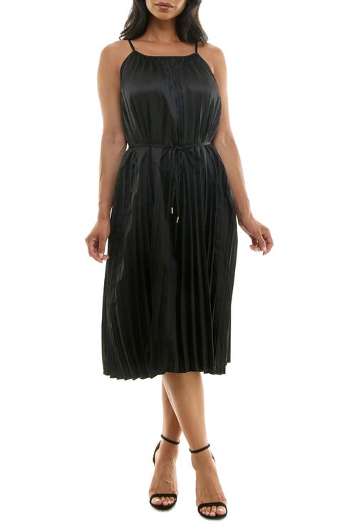 Pleated Midi Dress